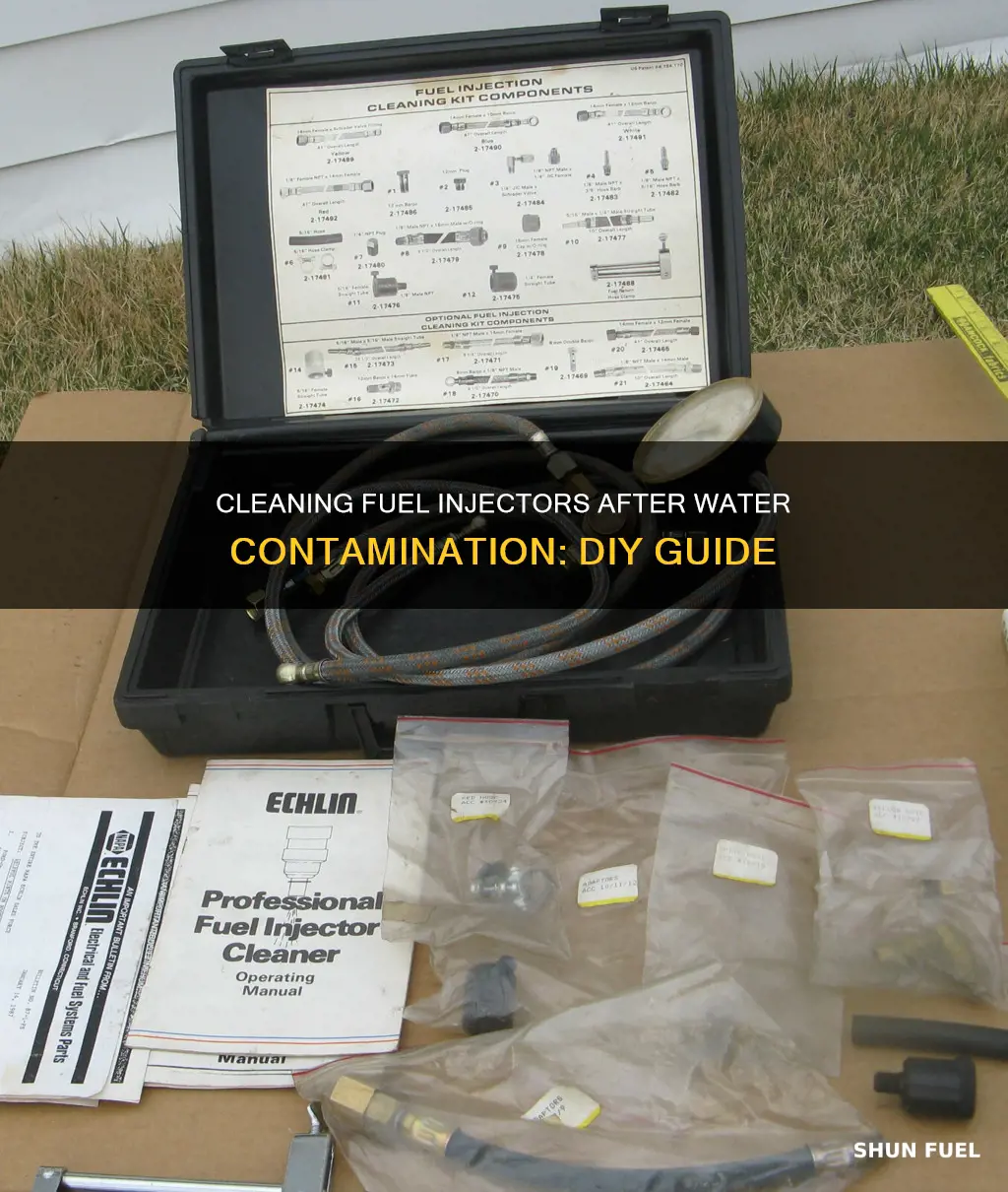 how to clean injectors after water in fuel