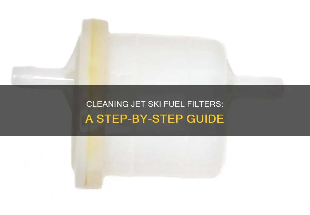 how to clean jet ski fuel filter