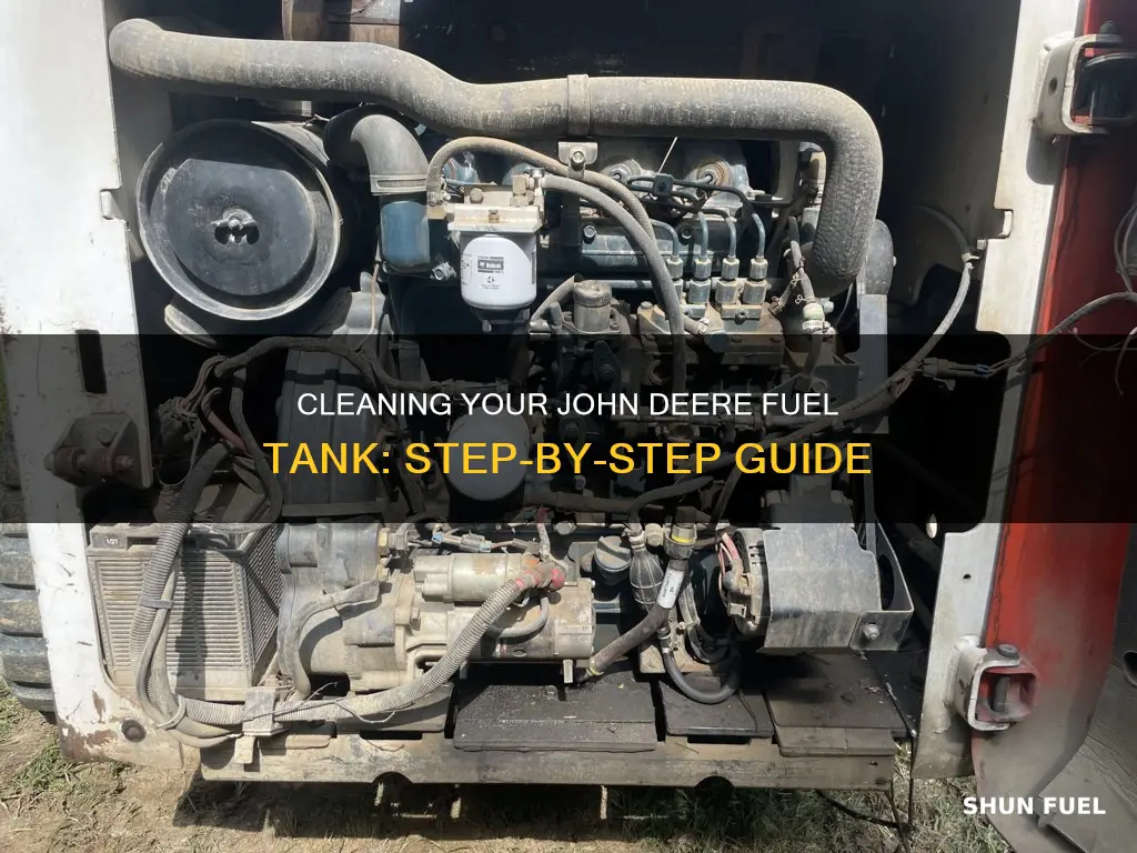 how to clean john deere fuel tank