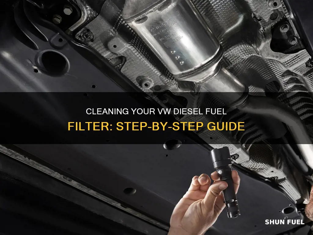 how to clean my deisel fuel filter vw