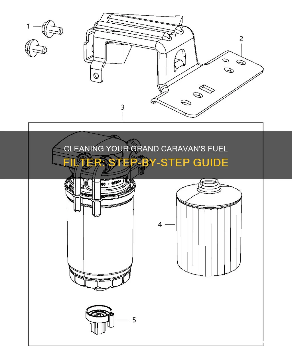 how to clean out 05 grand caravan fuel filter