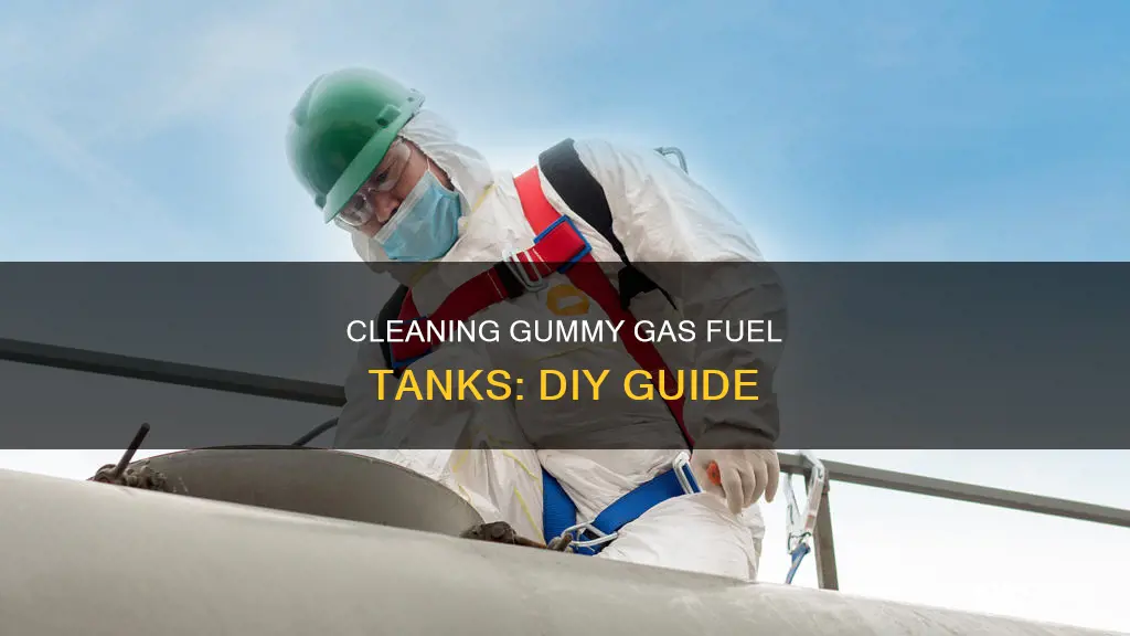 how to clean out a fuel tank with gummy gas