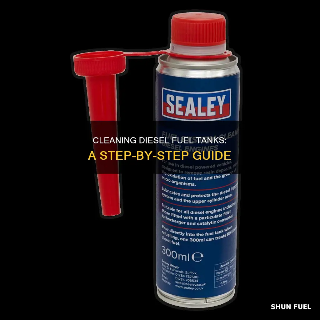how to clean out diesel fuel tank