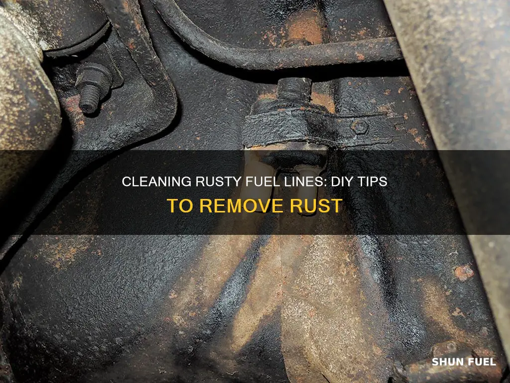 how to clean out fuel lines rust
