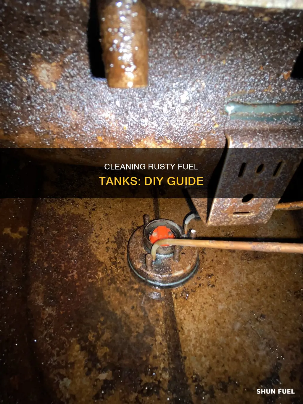 how to clean out rusty fuel tank