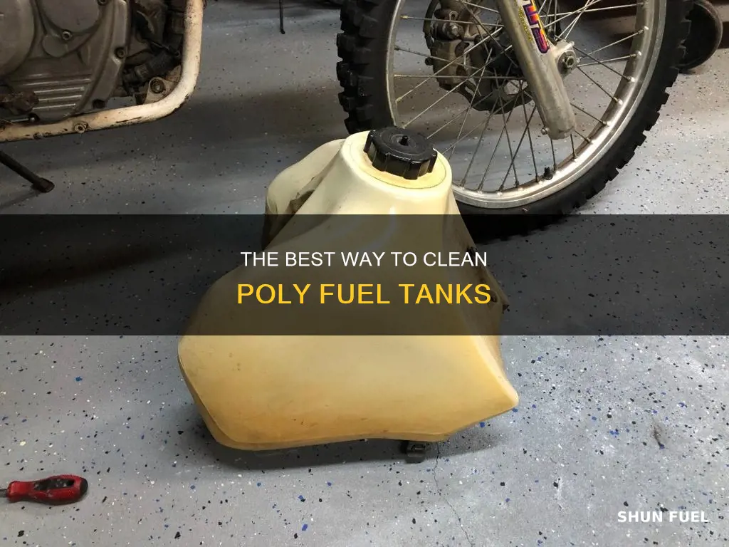 how to clean poly fuel tank