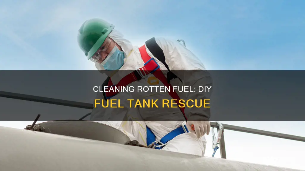 how to clean rotten fuel out of a fuel tank