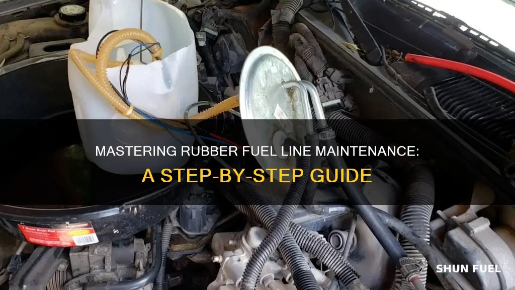 how to clean rubber fuel lines