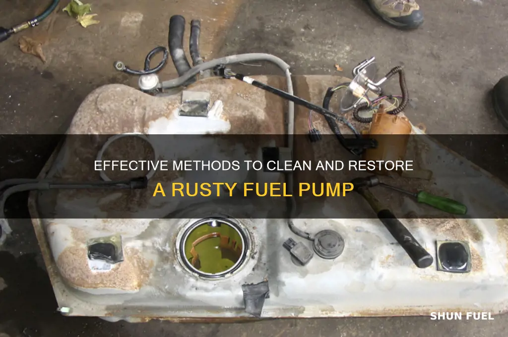 how to clean rusty fuel pump