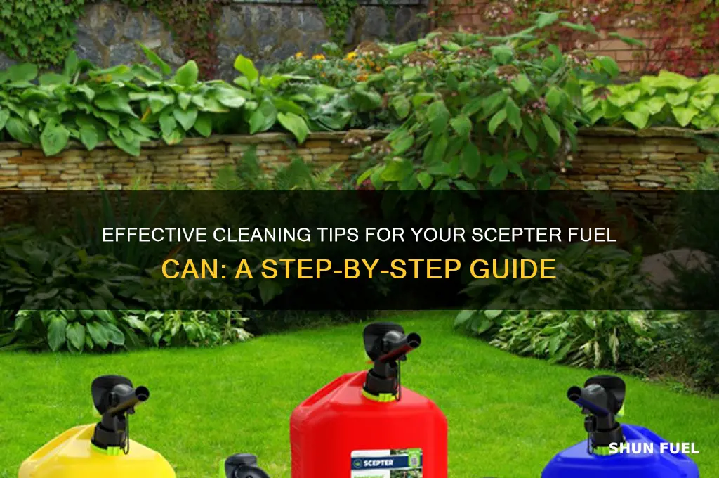 how to clean scepter fuel can