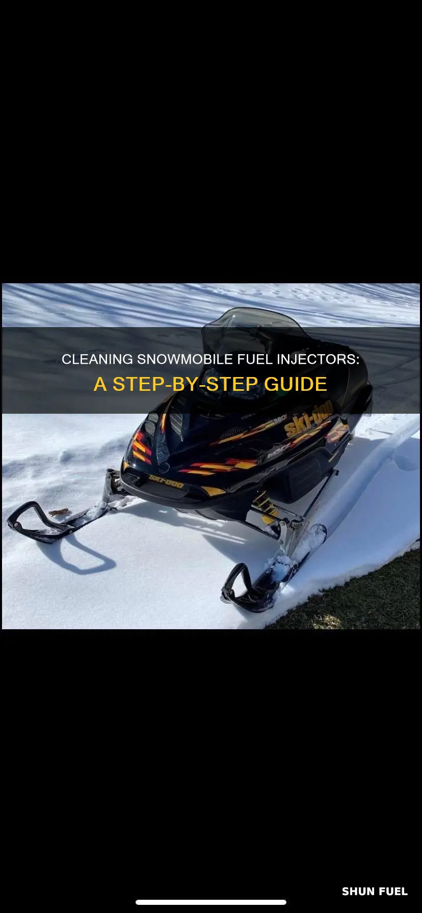 how to clean snowmobile fuel injectors