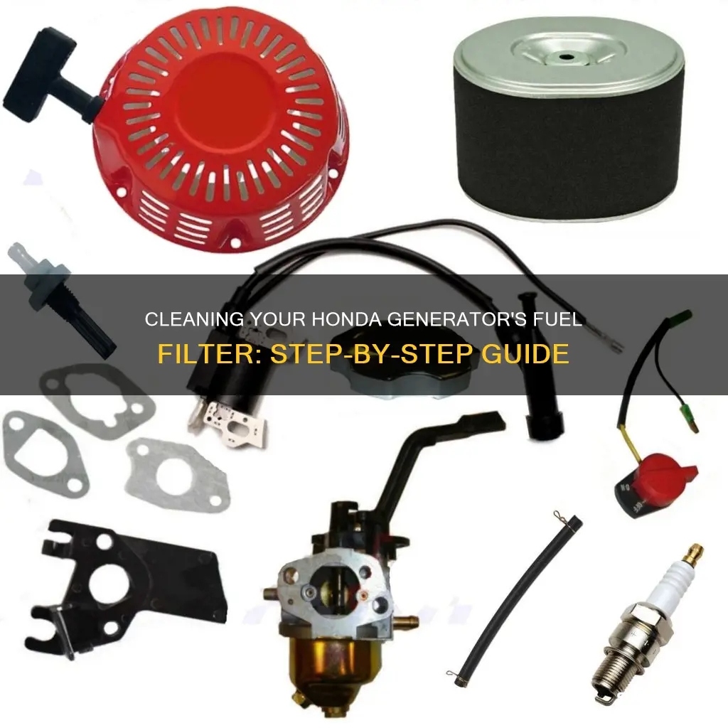 how to clean the fuel filter honda generator eu2000i
