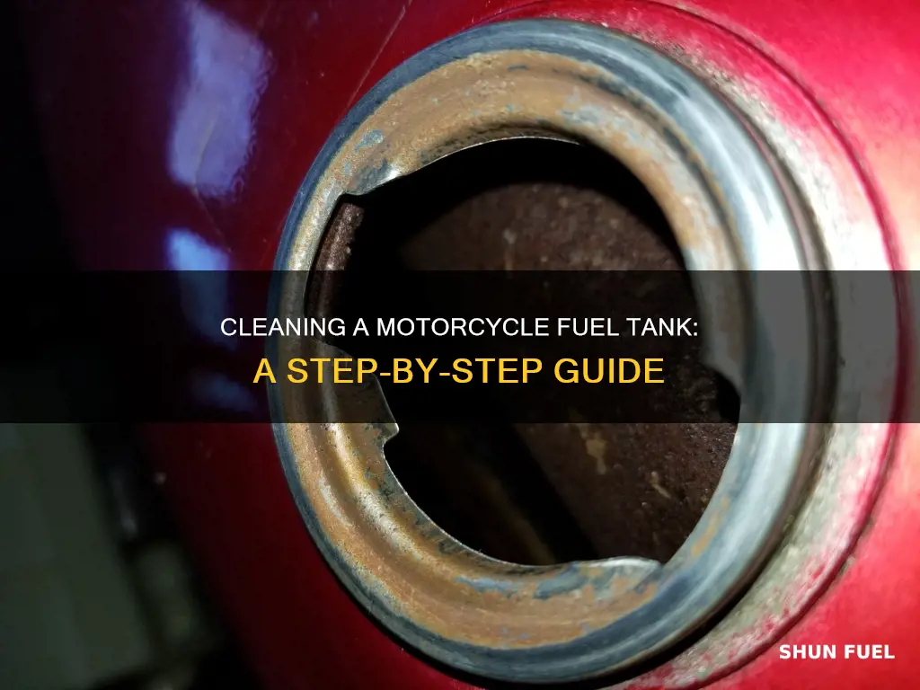 how to clean the inside of a motorcycle fuel tank