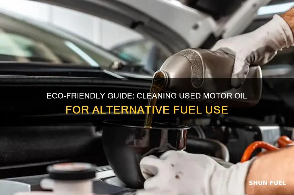 how to clean used motor oil for fuel
