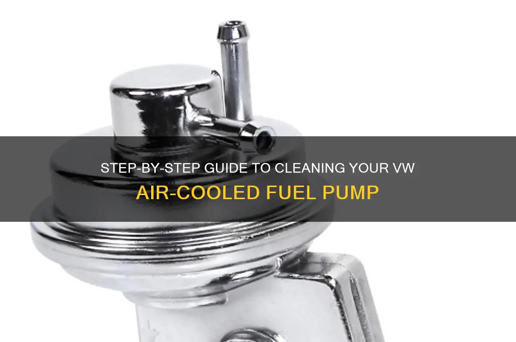 how to clean vw air cooled fuel pump