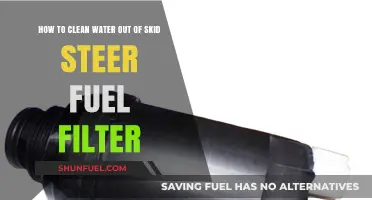 Cleaning Water from Your Skid Steer Fuel Filter