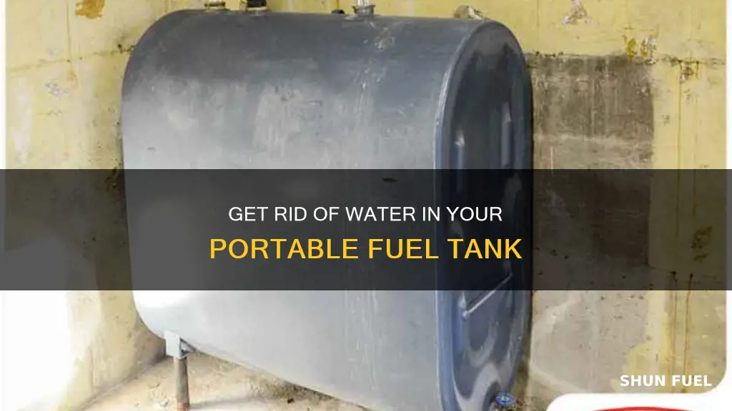 how to clean water out of your portable fuel tank