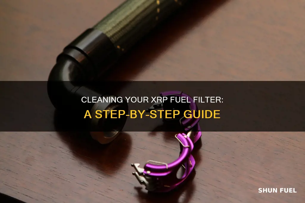 how to clean xrp fuel filter
