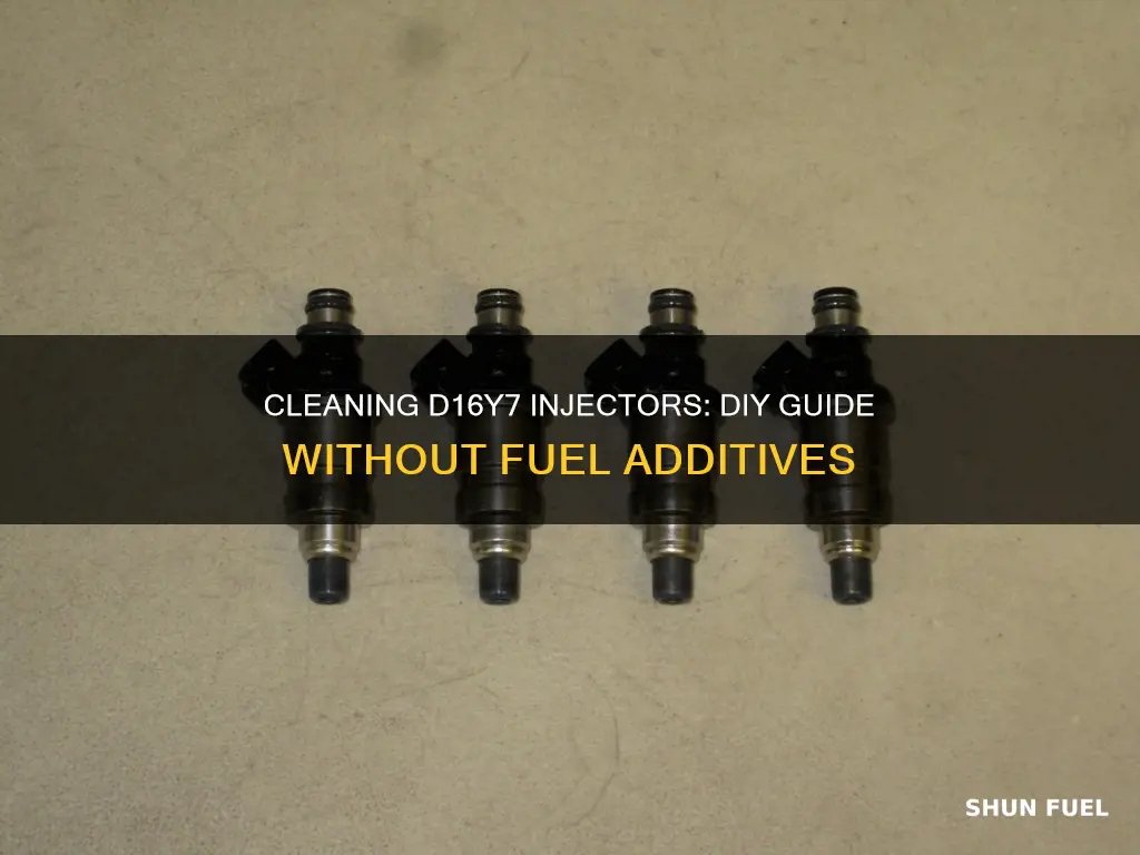 how to clean your injectors d16y7 without fuel injector cleaner