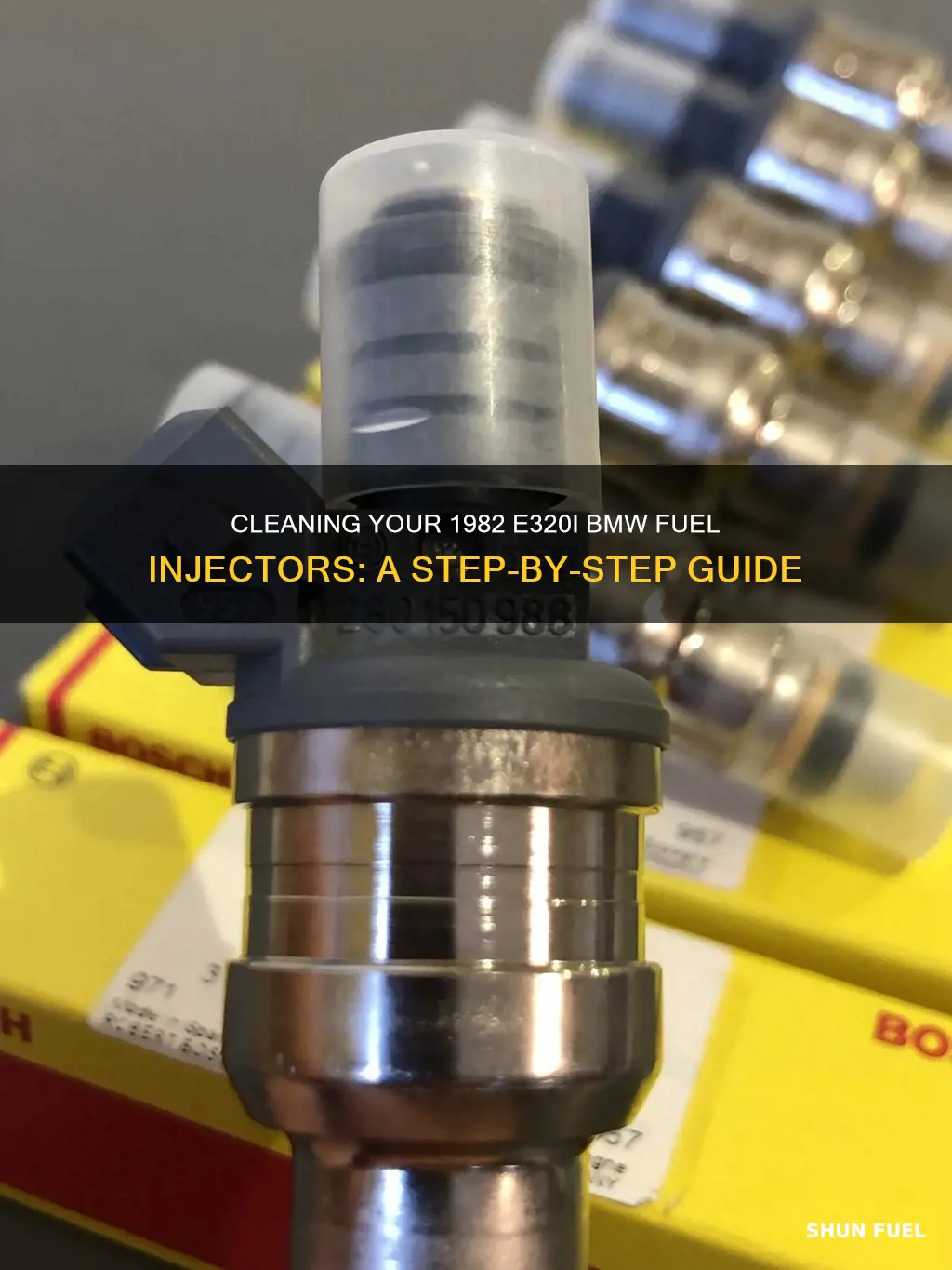 how to clean1982 e320i bmw fuel injectors