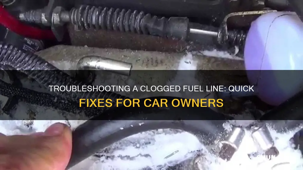 how to clear a blocked fuel line