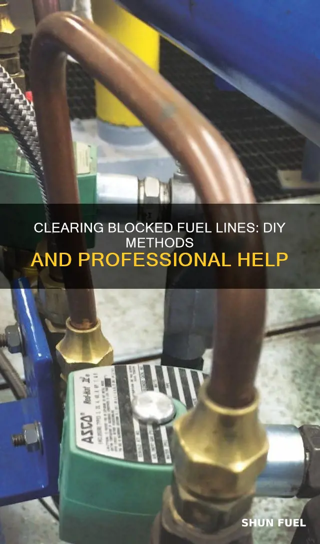 how to clear a blocked fuel line