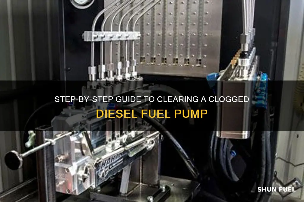 how to clear a deisel fuel pump