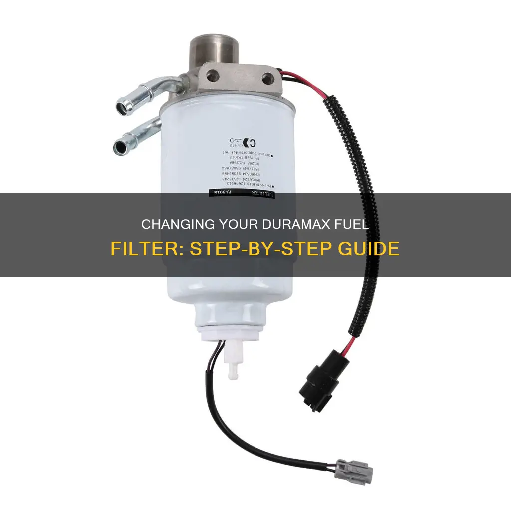 how to clear change fuel filter duramax