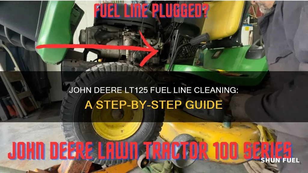 how to clear fuel line on john deer lt125