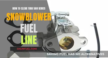 Clearing Toro 500 Snowblower Fuel Line: Step-by-Step Guide