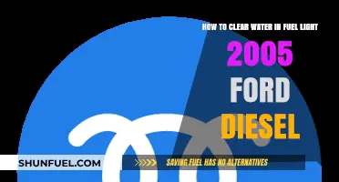 Clearing Water from Your 2005 Ford Diesel Fuel Light