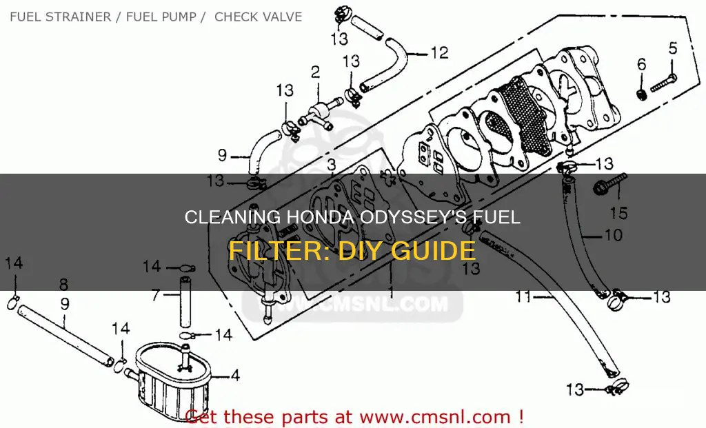 how to clena fuel filter of honda odessey 2001