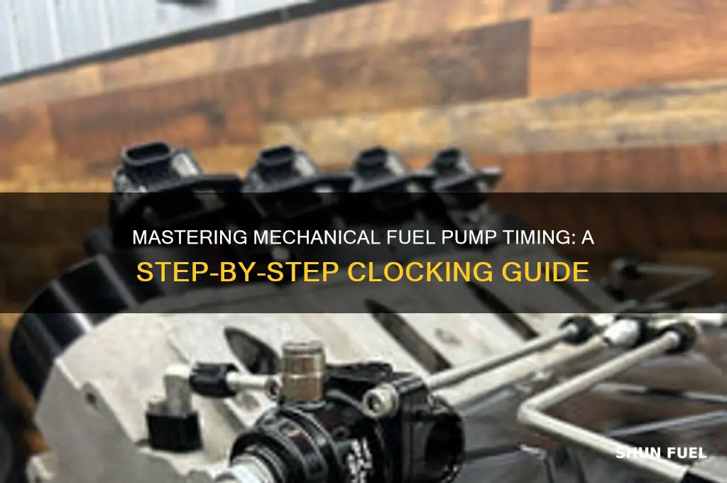 how to clock a mechanical fuel pump