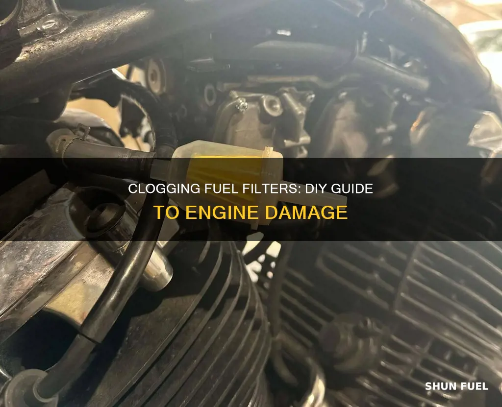 how to clog a fuel filter