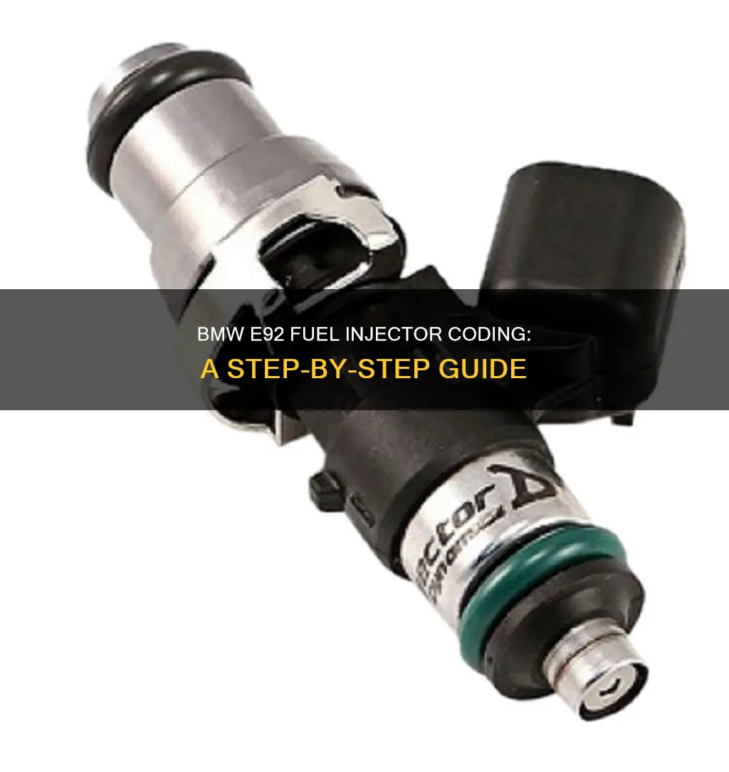 how to code fuel injector on bmw e92