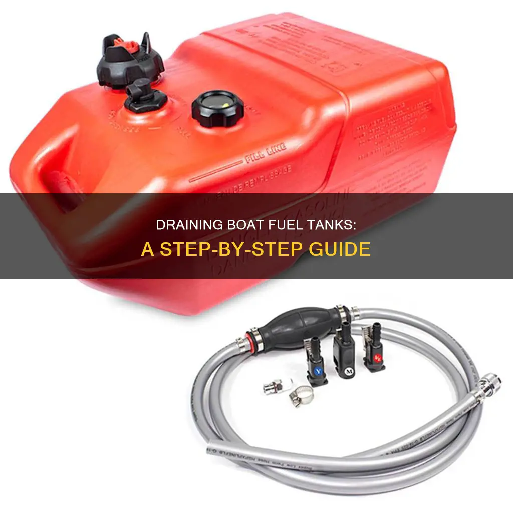 how to completely drain boat fuel tank