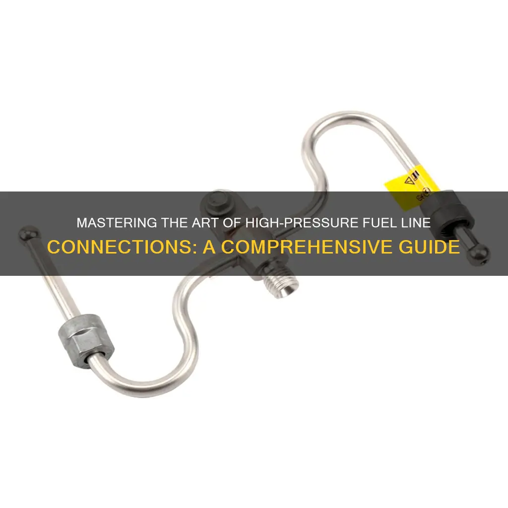 how to connect 2 high presure fuel lines