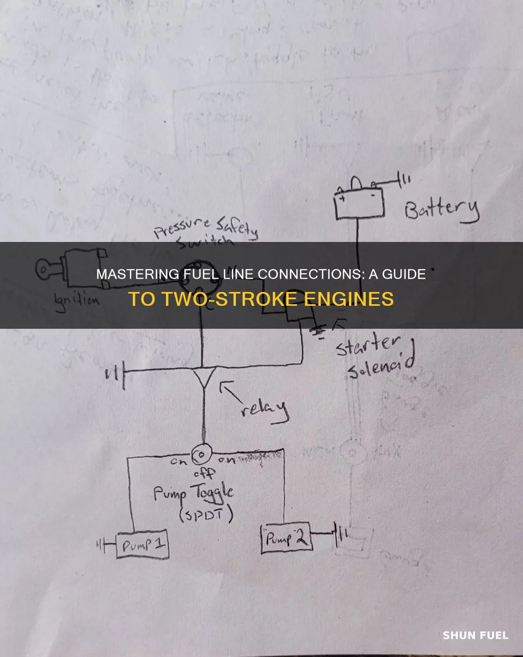 how to connect a fuel line to two stroke engines