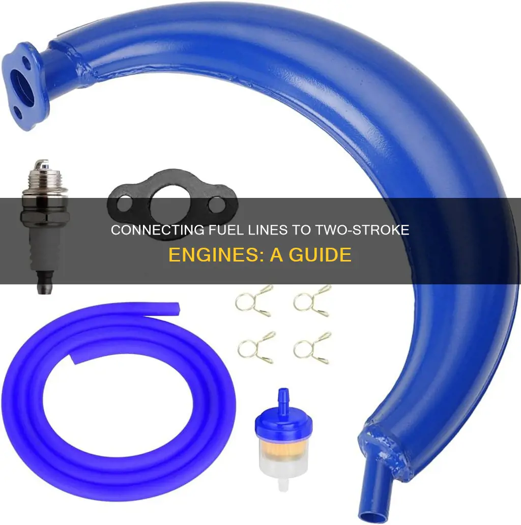how to connect a fuel line to two stroke engines