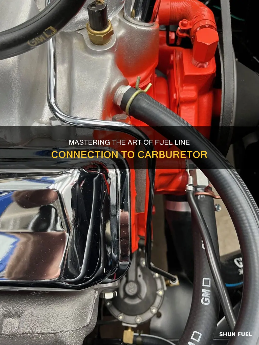 how to connect fuel line ot carburator