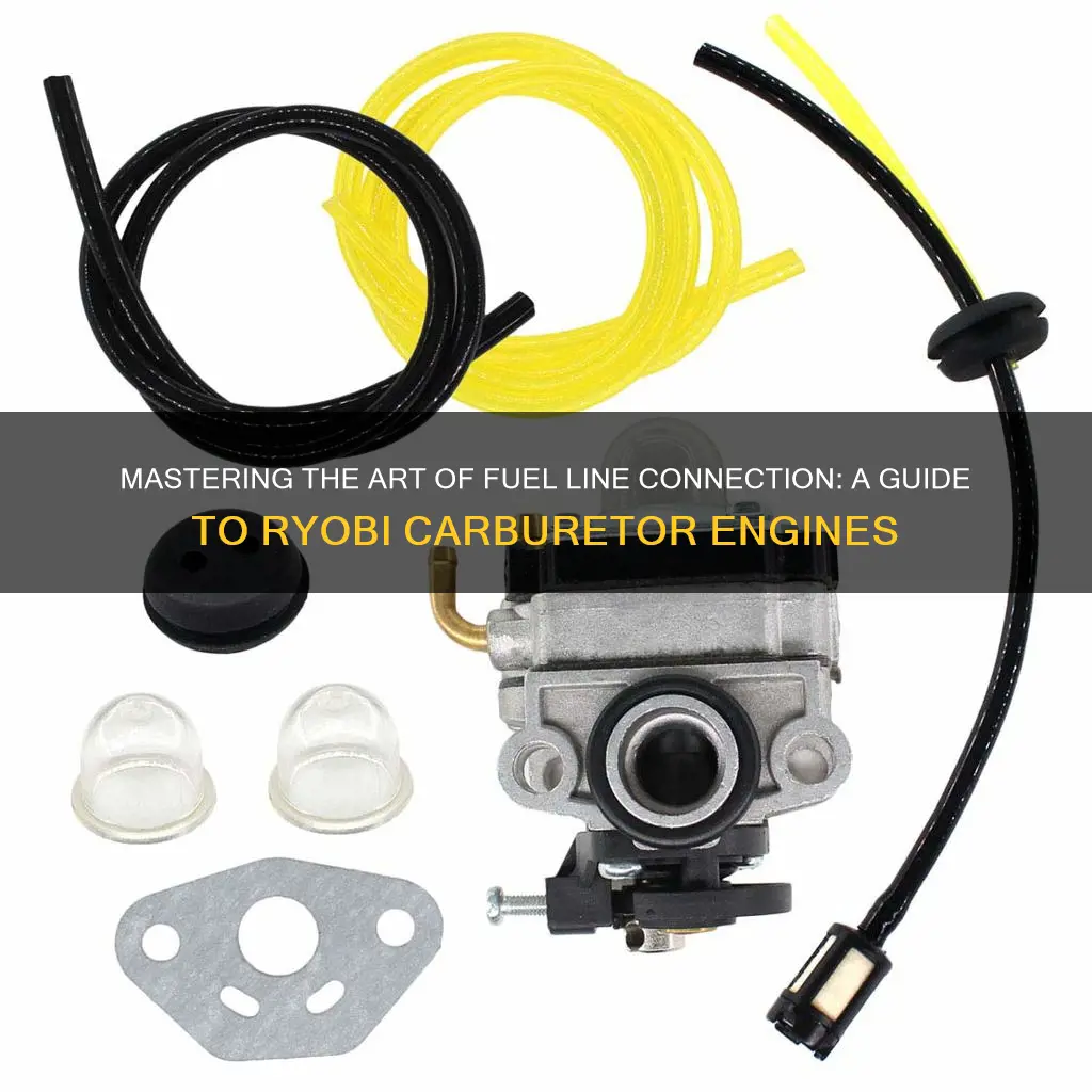 how to connect fuel line to carburetor ryobi engines