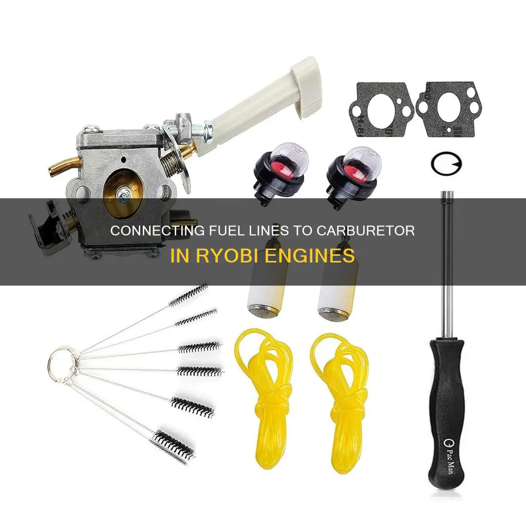 how to connect fuel line to carburetor ryobi engines