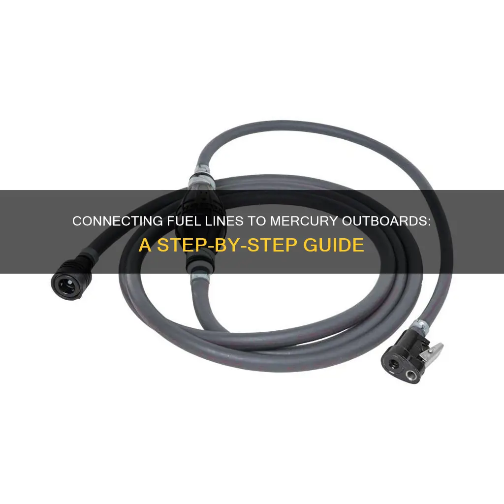 how to connect fuel line to mercury outboard