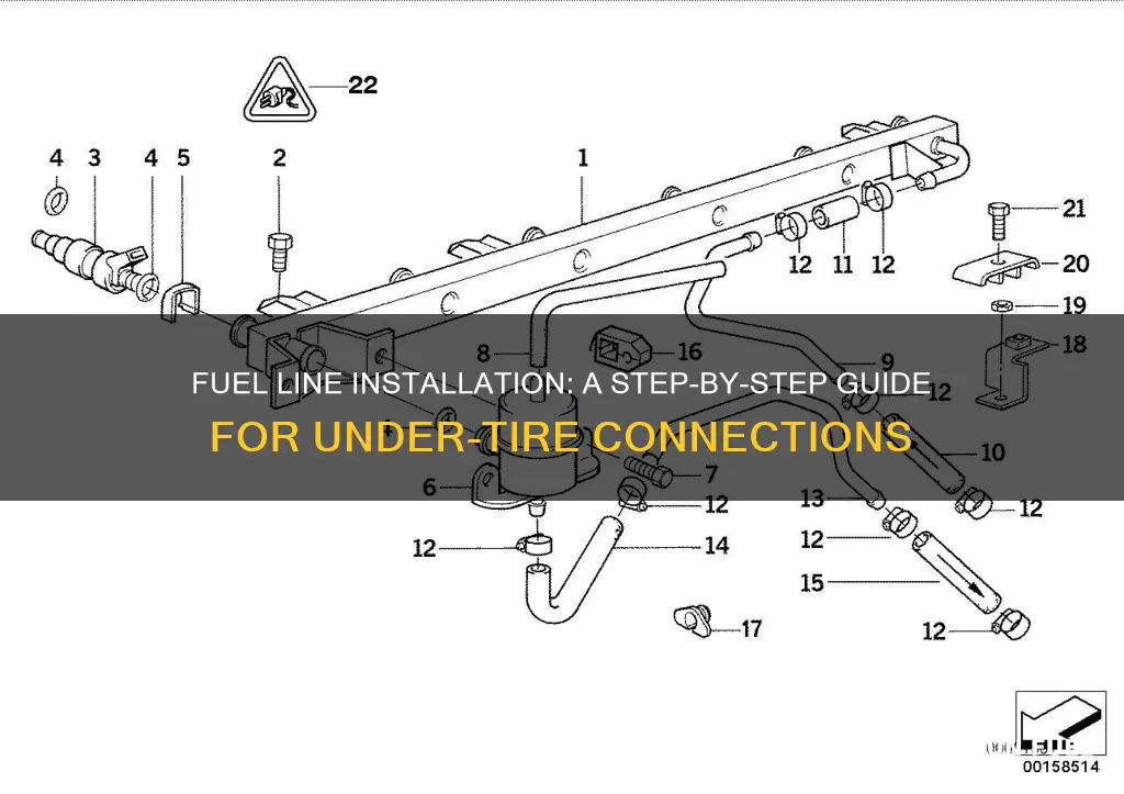 how to connect fuel line under rear left tire