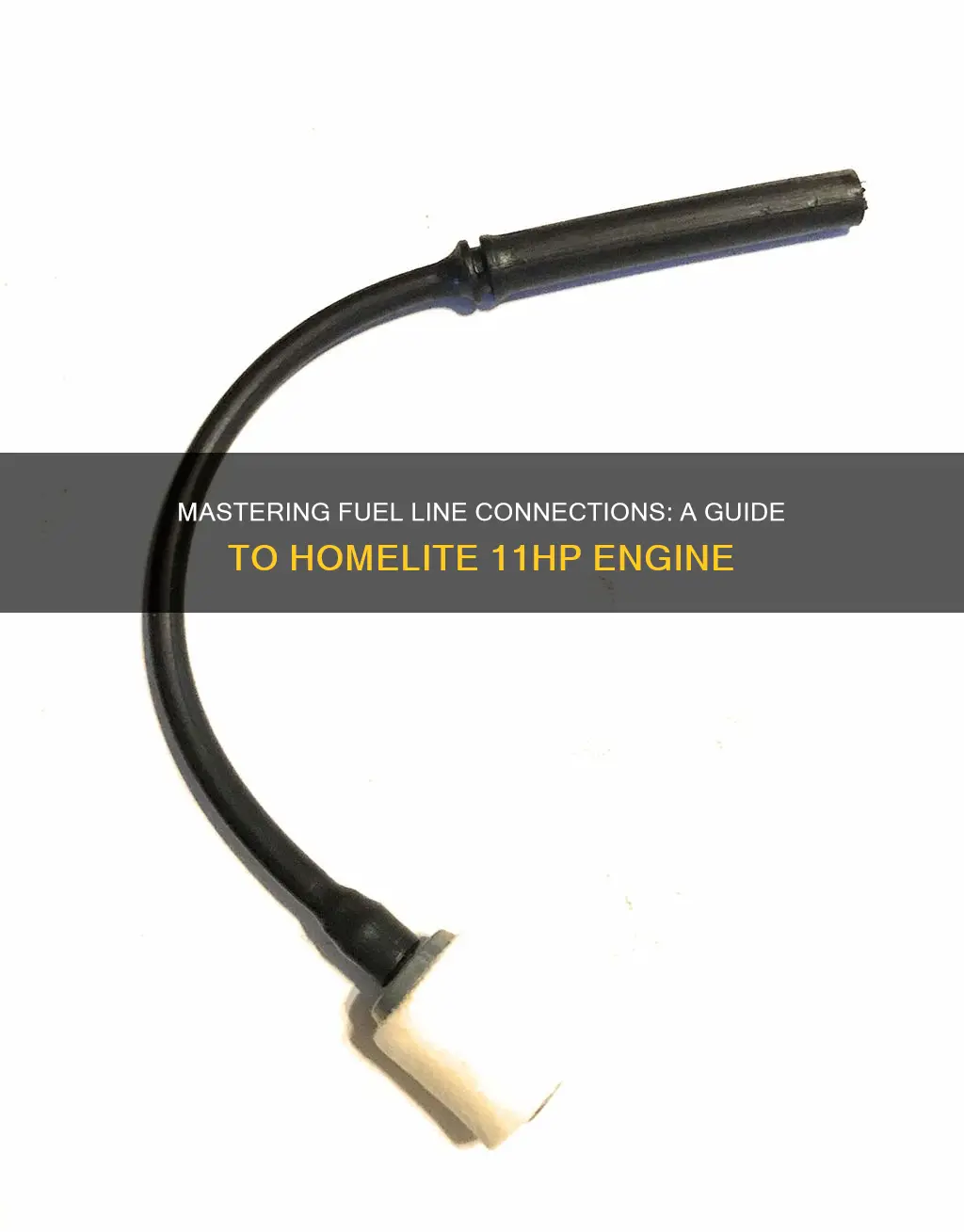 how to connect fuel lines on homelite 11hp engine