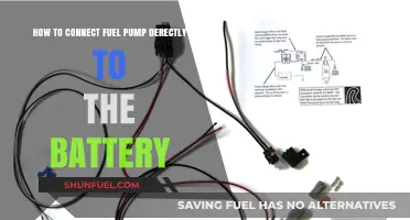 Direct Fuel Pump Connection: Safely Wire to Battery Step-by-Step Guide