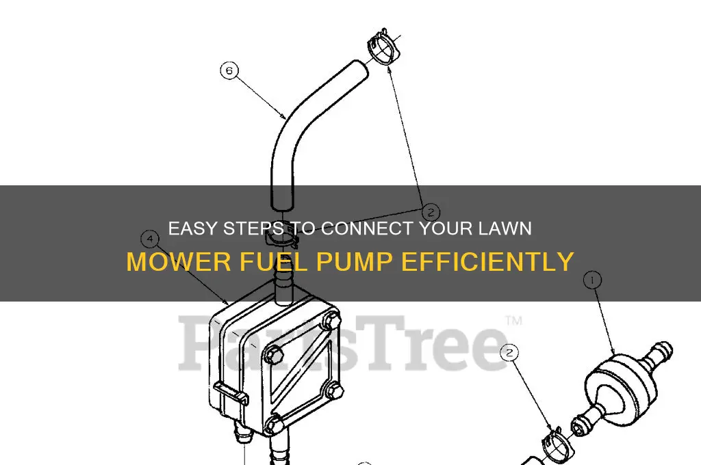 how to connect lawn mower fuel pump on lawn mower