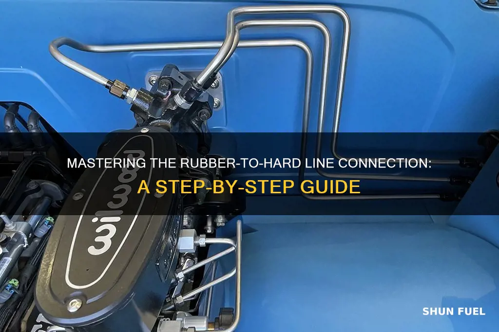 how to connect rubber fuel line to hard line