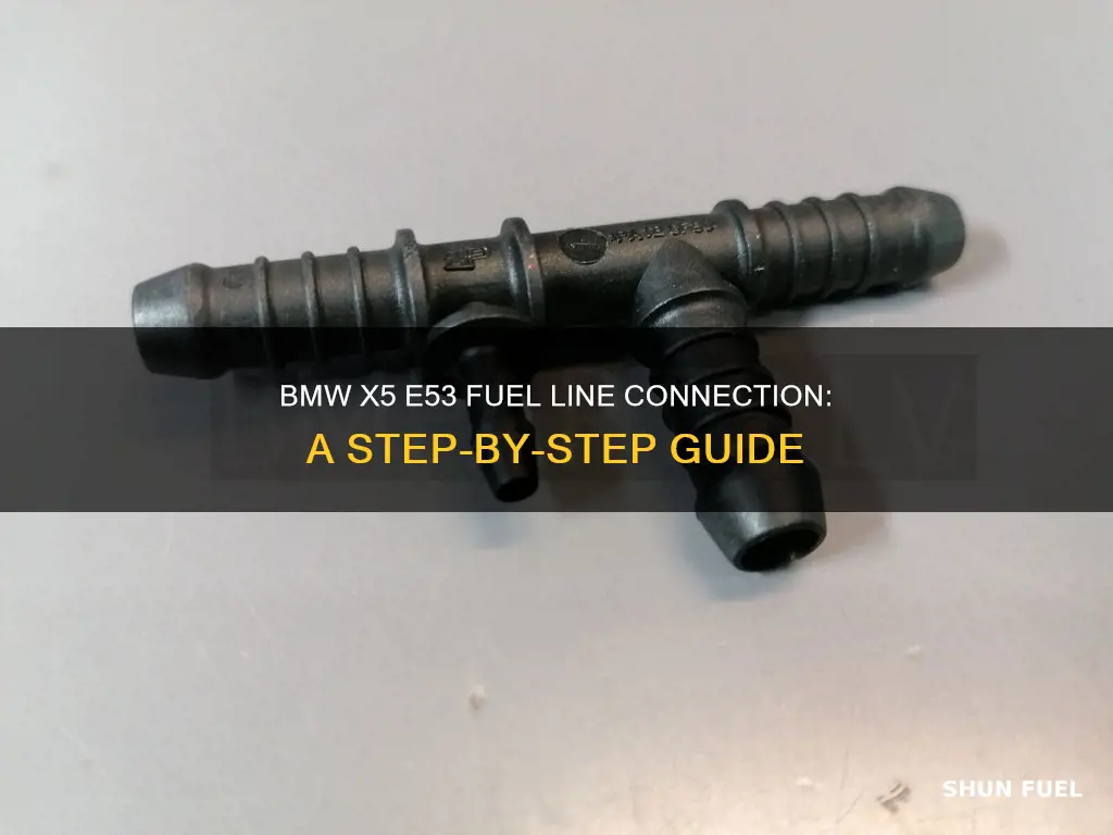 how to connect the fuel line bmw x5 e53