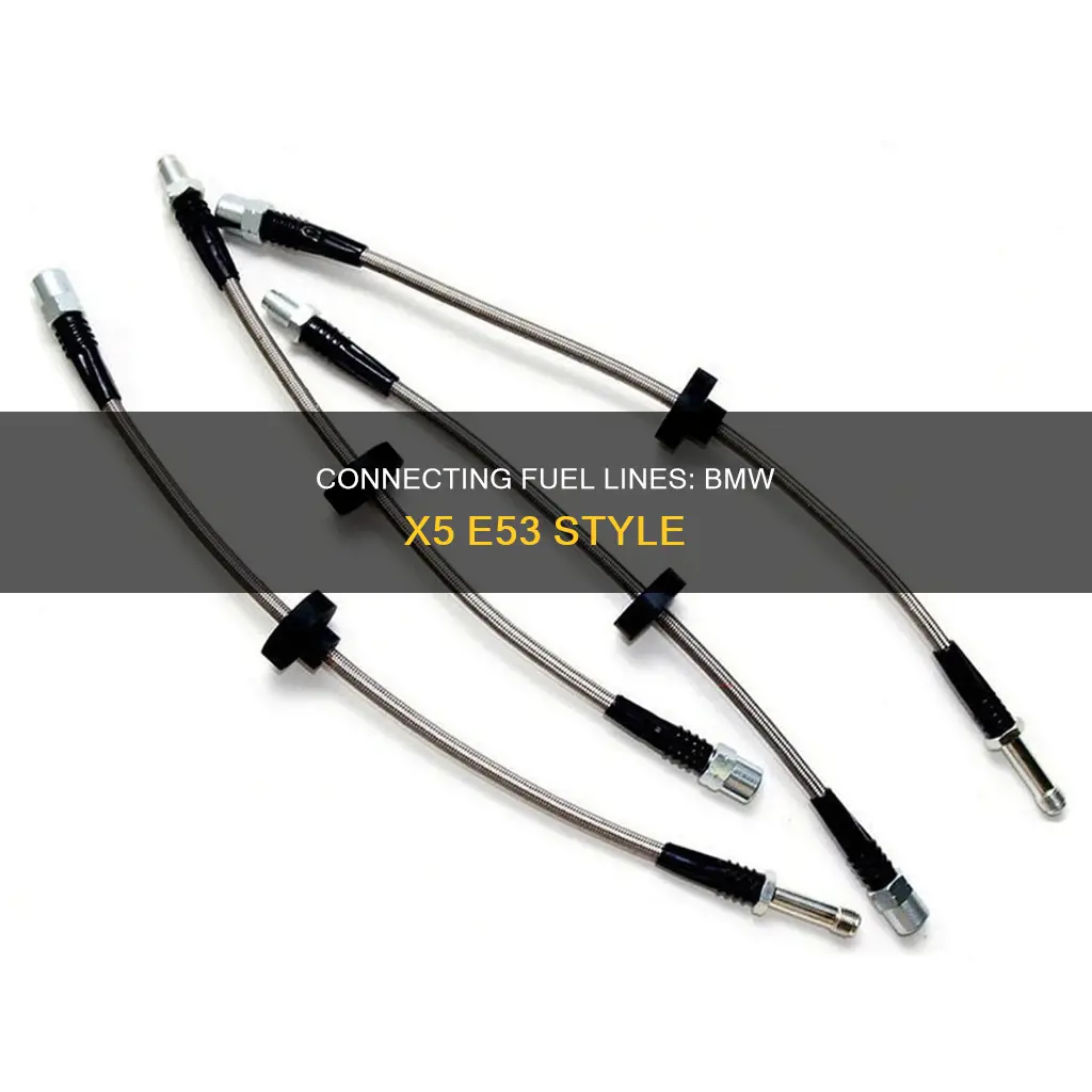 how to connect the fuel line bmw x5 e53